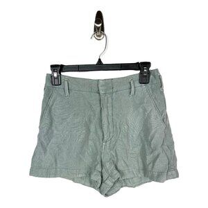 Abercrombie & fitch green‎ linen shorts
